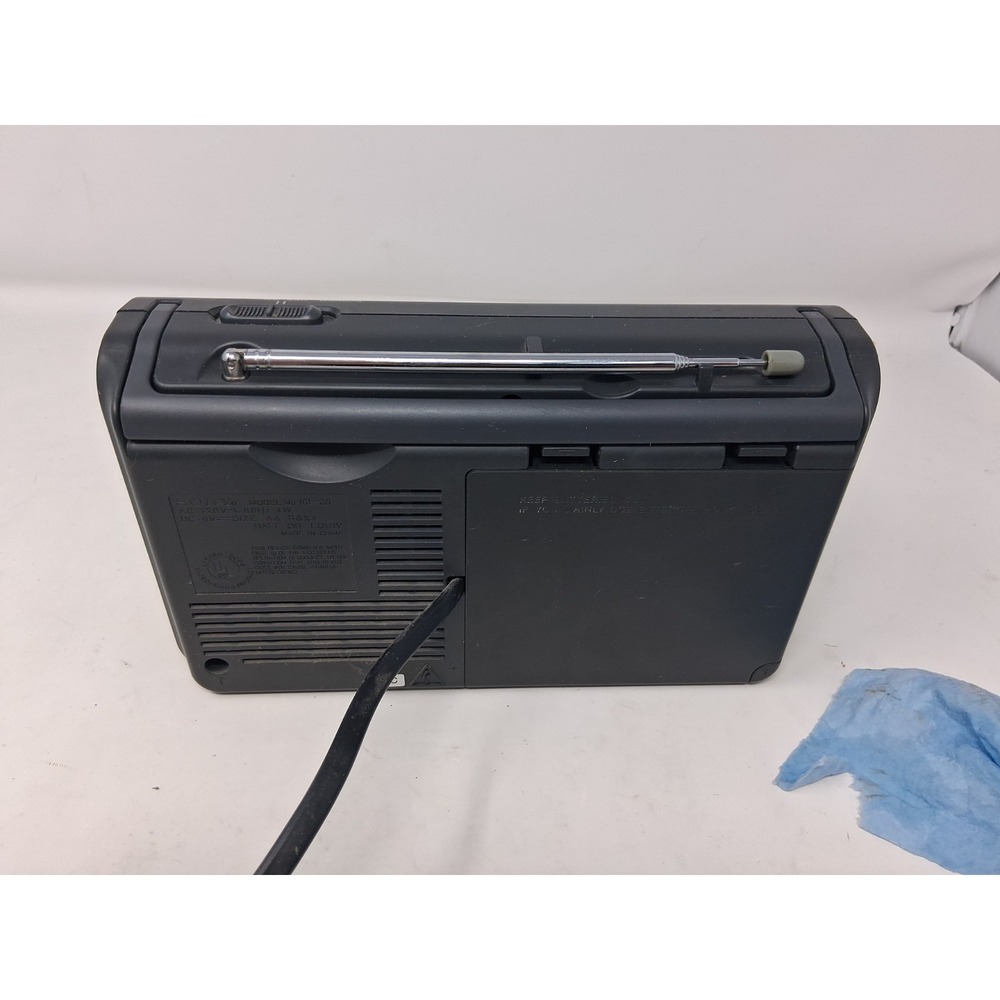 Sony ICF-36 Weather TV FM AM 4-Band Portable Radio Tested and Working AC Cord - Picture 9 of 9